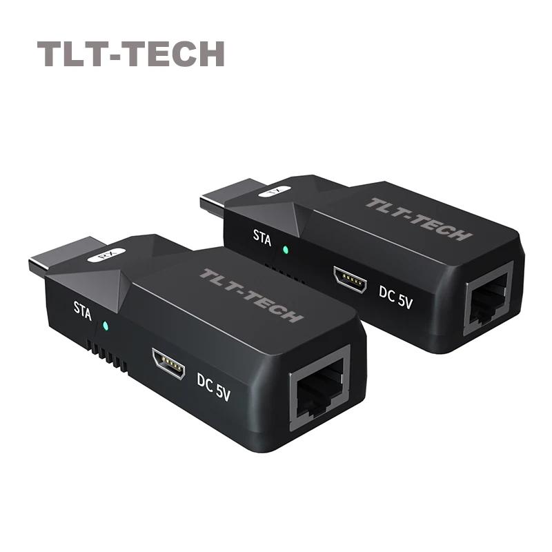 HDMI ȣȯ ͽٴ Cat5e Cat 6 ̴ UTP HD-Lan ȯ, EDID ۽ű ű, POC TX RX, 60M, 1080p, 60Hz